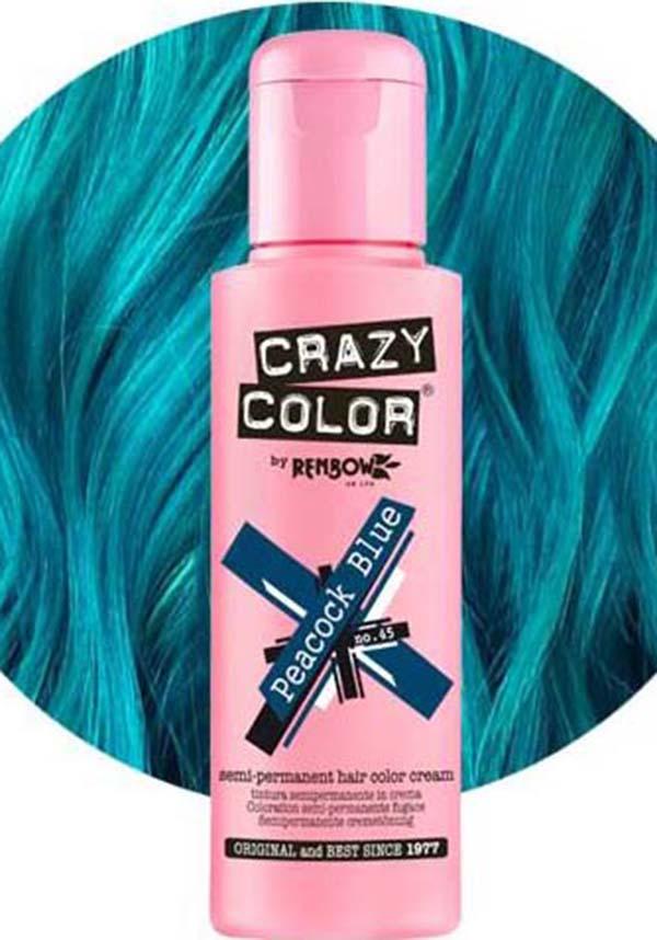 Vibrant Peacock Blue Semi - permanent Vegan Hair Colour