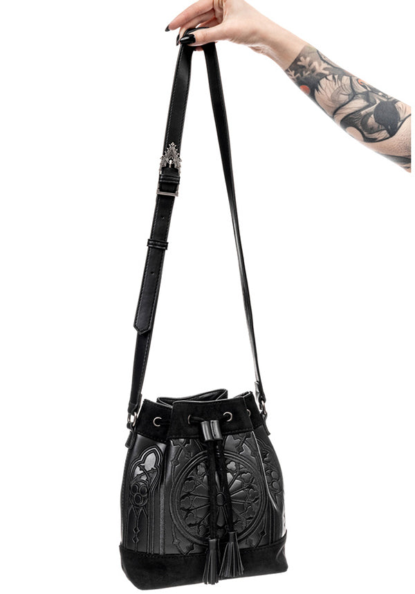 Restyle's Sanctum Adjustable Gothic Elegant Bucket Bag