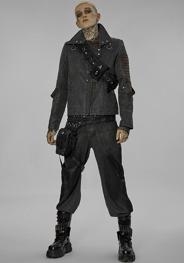 Stylish Blade Adjustable WAIST BAG with Punk Decoration