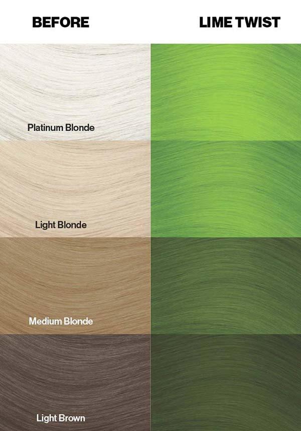 Lime Twist Semi - permanent Vegan Hair Colour for Bright Results