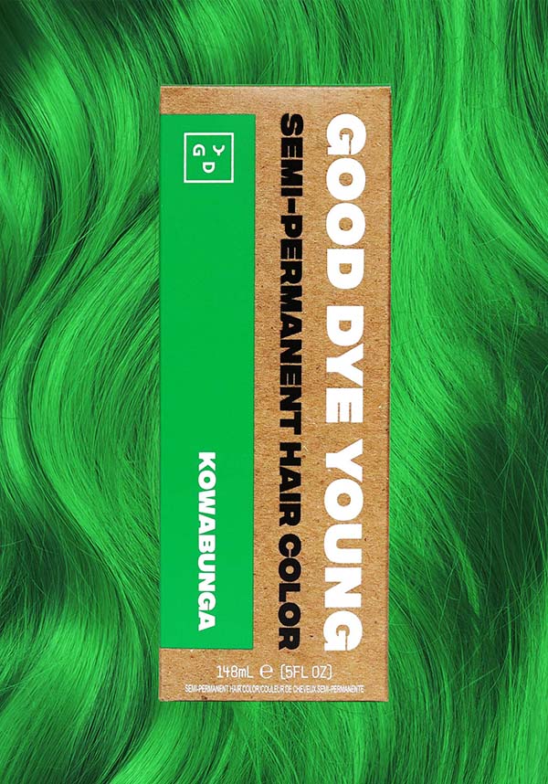 Kowabunga! Vegan & Cruelty-Free Neon Green Hair Colour