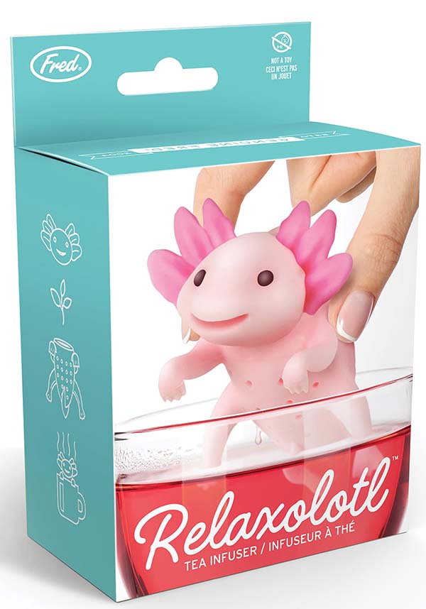 Fred's Relaxing Axolotl Tea Infuser - A Charming Way to Brew Tea