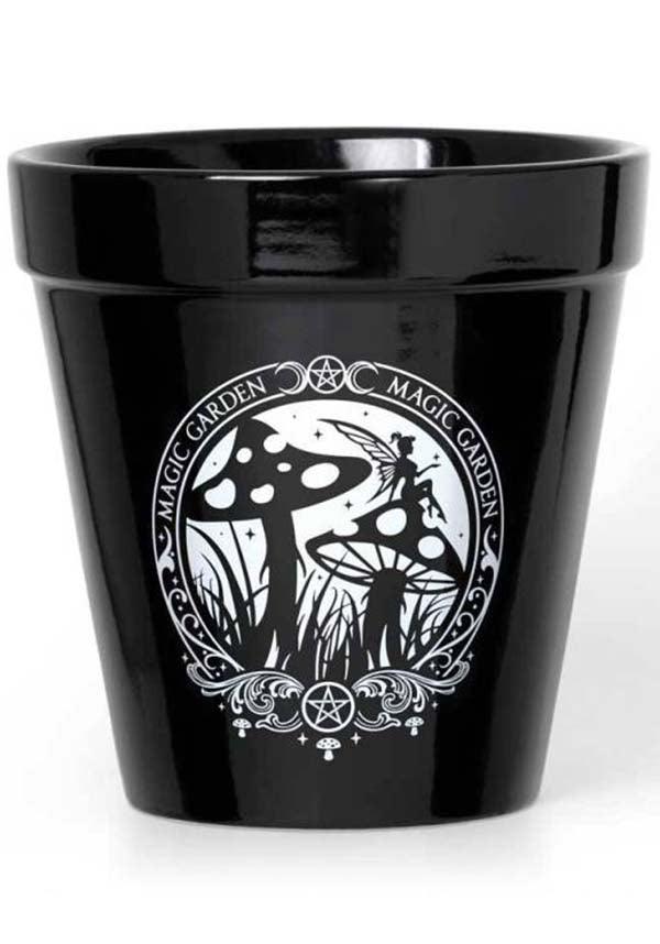 Enchanted Magic Garden Ceramic Plant Pot for Alchemists and Apothecaries