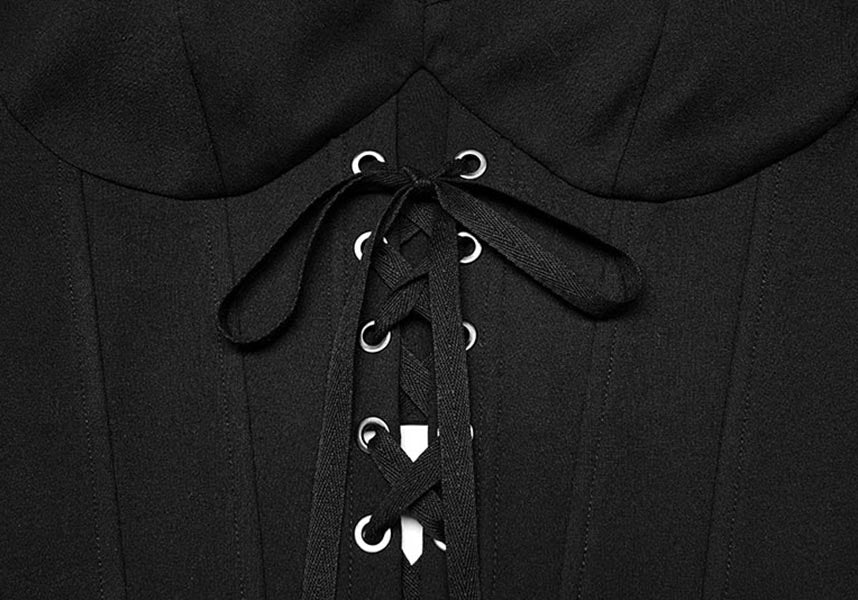 Stunning Fitted Marionette Black Top for a Graceful Pose