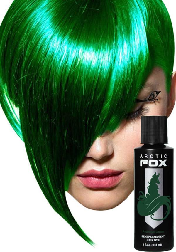 Arctic Fox Vegan Semi - Permanent Phantom Green Hair Colour, 118ml