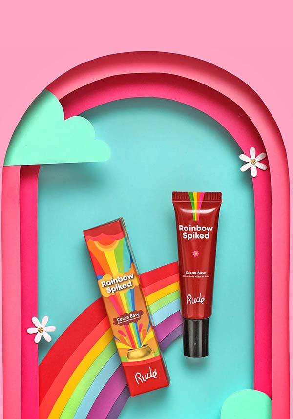 Red-Spiked Rainbow Base Pigment for Intense Makeup Color