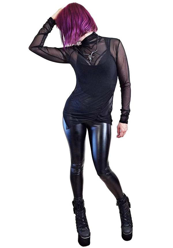 Minerva Mesh Long Sleeve Women's Fashion Top