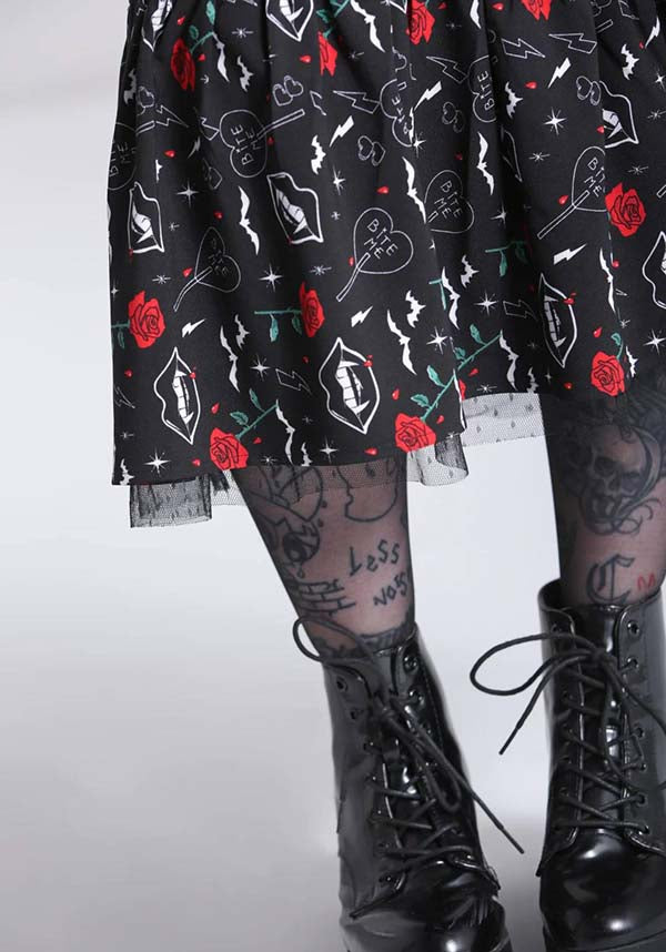 Hell Bunny's Enchanting Lilith Black Maxi Dress for Alternative Fashion Lovers