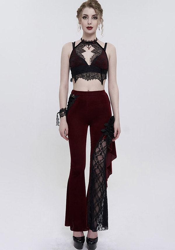 Scarlet Aura Gothic Lace Top for Seduction