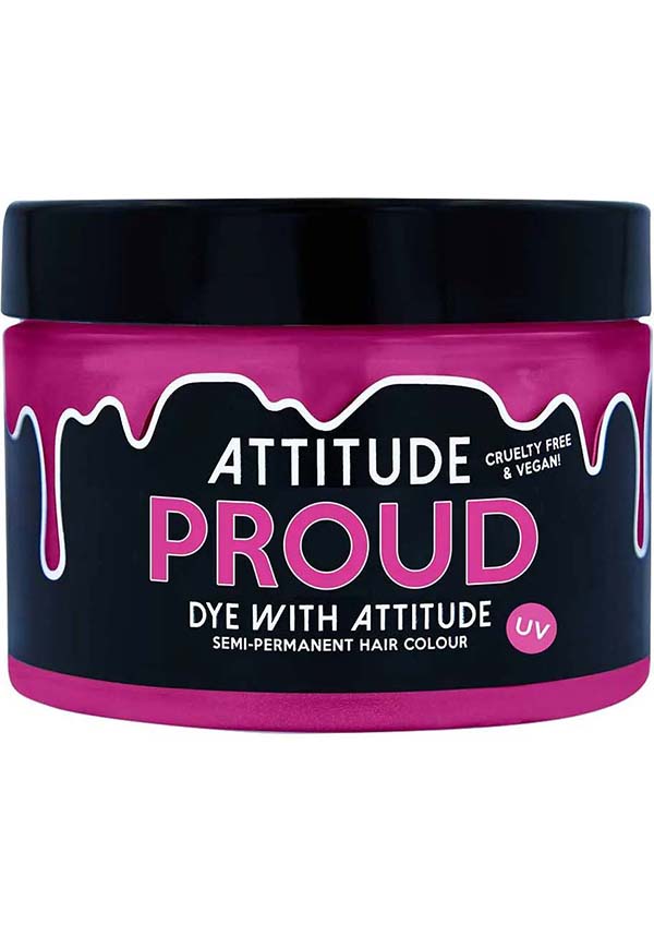 Attitude Proud UV Semi - permanent Bright Bubblegum Pink Hair Colour