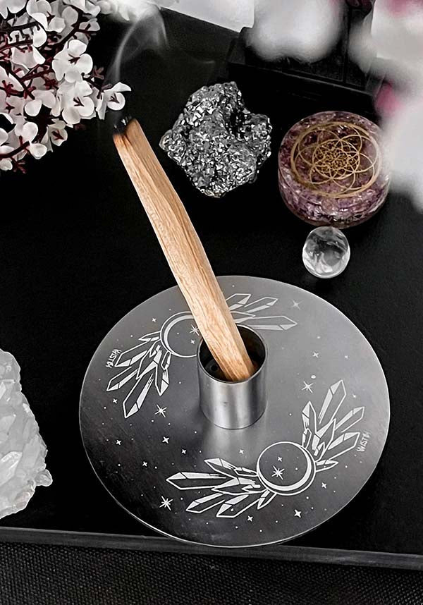 Savasana Incense and Palo Santo Holder - A Stylish Metal Vessel for Incense Burning
