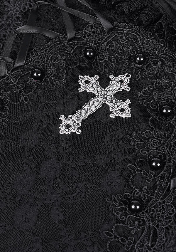 Enchanting Halter Ruffle Neck Cotton-Polyamide Dress - Unleash Your Inner Spooky Deity
