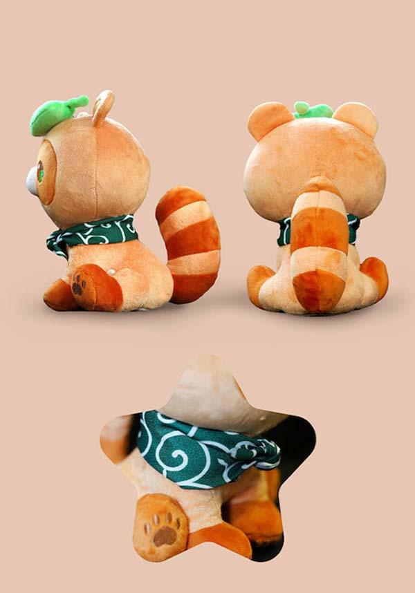 Soft Pon Plush - Poko the Tanuki with Detachable Leaf
