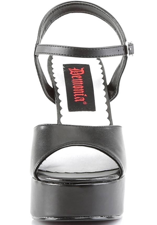 DOLLY-09 Women's Black Chunky Platform Heels - Pre-Order Available
