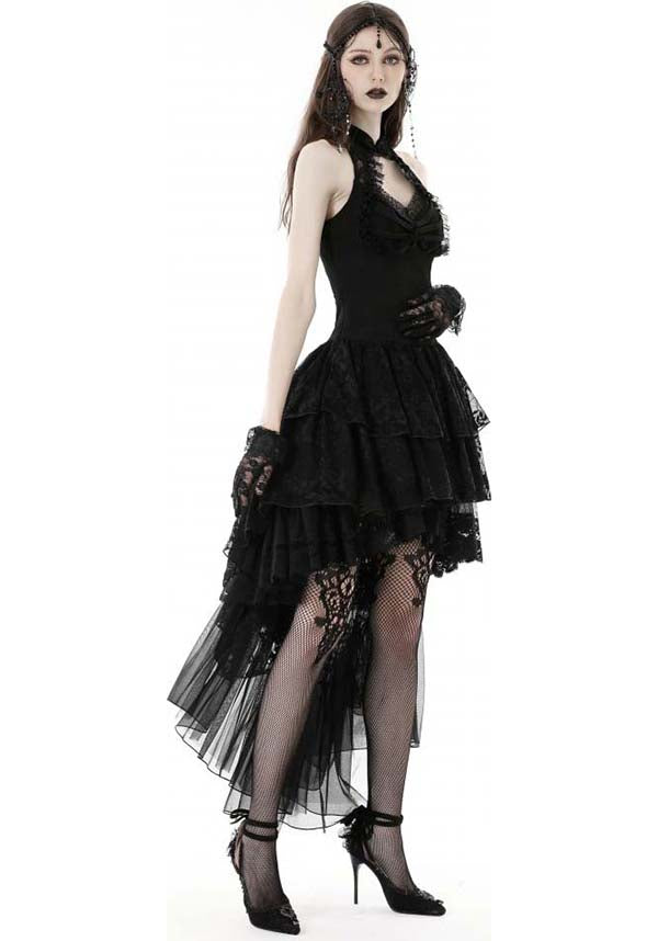 Enchanting Swan Lake Halter Style Women's Evening Dress