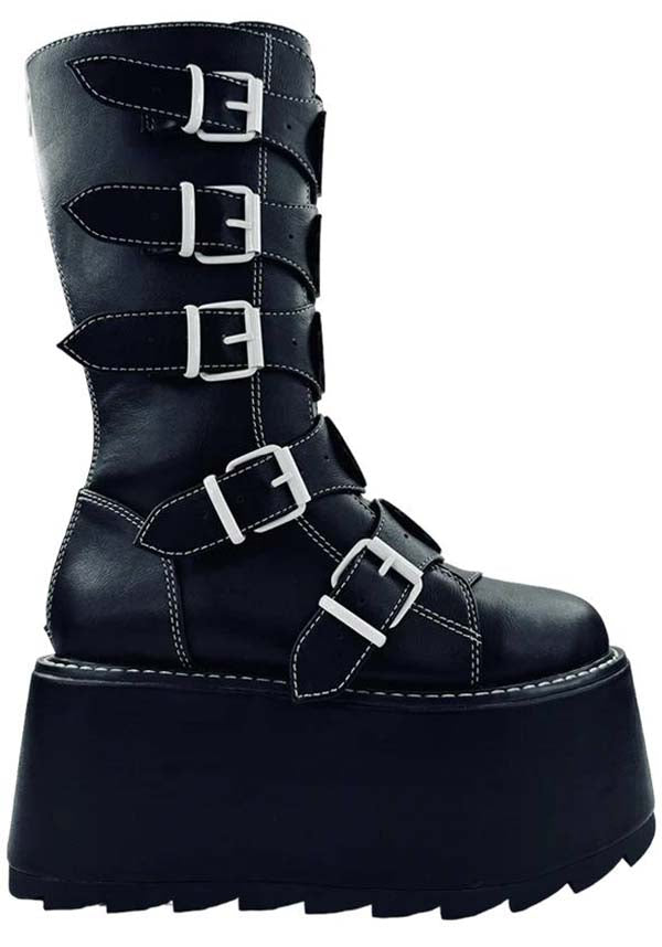 YRU Phazer Emily The Strange Gothic-Inspired Platform Boots for Bold Fashion Statements