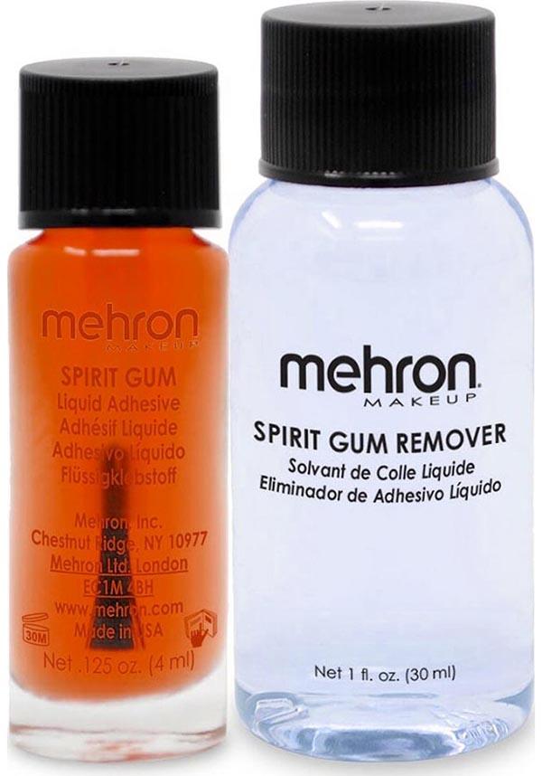 Mehron Professional Spirit Gum Adhesive 4ML with 30ML Spirit Gum Remover for Makeup and Prosthetics