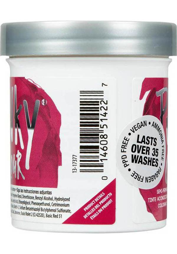 Punky Rose Red Semi - Permanent Vegan Hair Colour with Strawberry Flavor