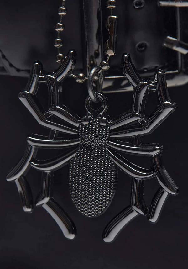 The Enigmatic Curse Of The Black Widow Gothic Style Boots by Koi Footwear