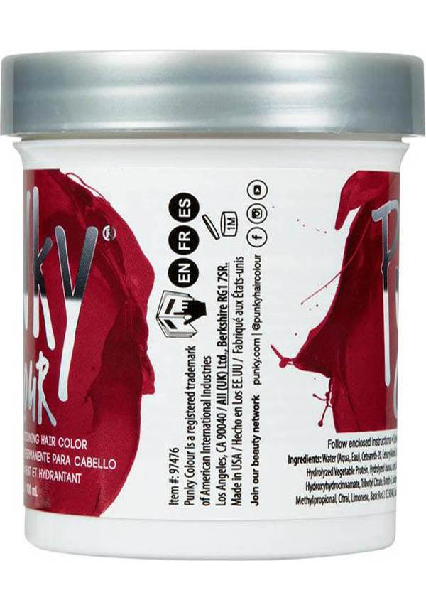 Punky Semi - Permanent Red Wine Hair Colour with Vegan Keratin