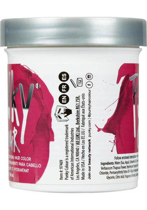 Punky Rose Red Semi - Permanent Vegan Hair Colour with Strawberry Flavor