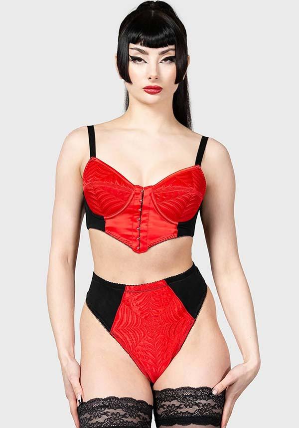 Scarlet Soft-Stretch Spiderweb High-Waisted Panty