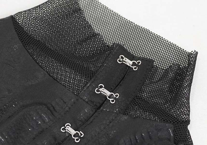 Cyberpunk-Inspired Dystopian Future MIDI Dress for Bold Fashion Statements