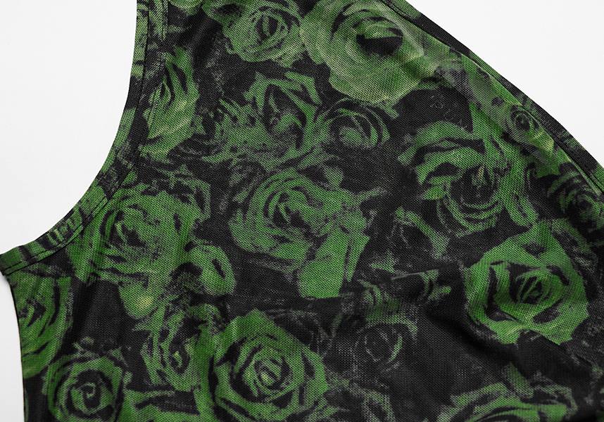 Punk Rave Philomena Asymmetric Mesh Top - Bold and Unique