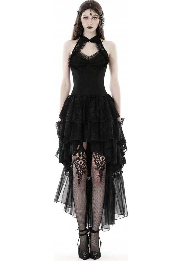 Enchanting Swan Lake Halter Style Women's Evening Dress