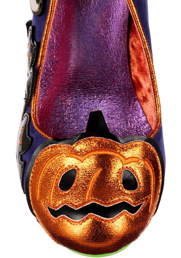 Pretty Purple Pumpkin Design Hello Kitty High Heel Shoes | HEELS*