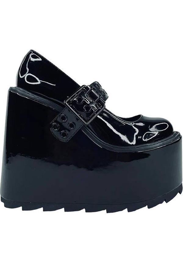 Black Dune Platform Mary Jane Shoes - Final Sale