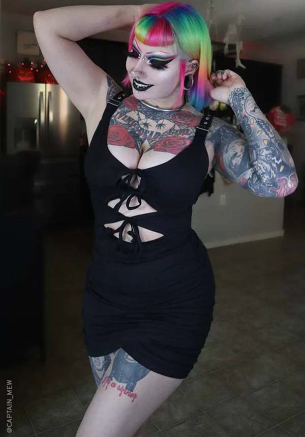 Raven Mini Gothic Date Night Dress