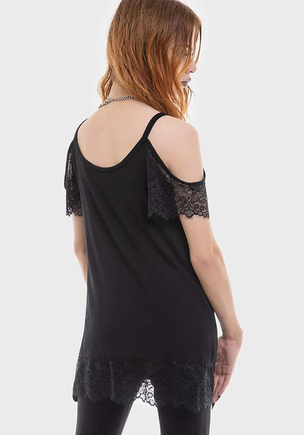 Bad Element Cold Shoulder Women's Fashion Top Inspired by Lost Boys