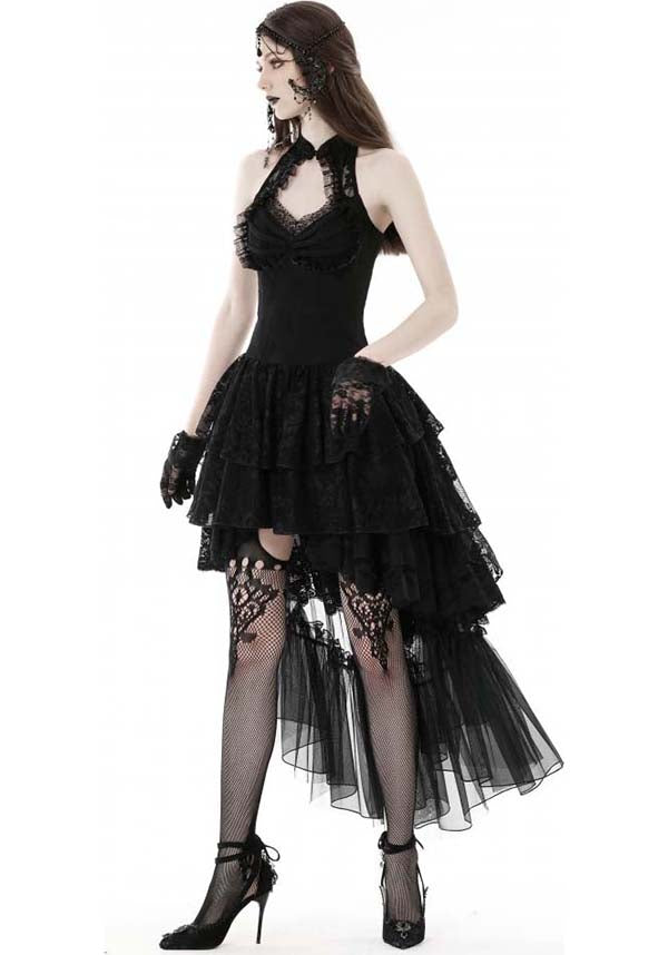 Enchanting Swan Lake Halter Style Women's Evening Dress
