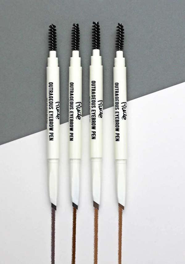 Striking Black Brown EYEBROW PEN by Rude Cosmetics
