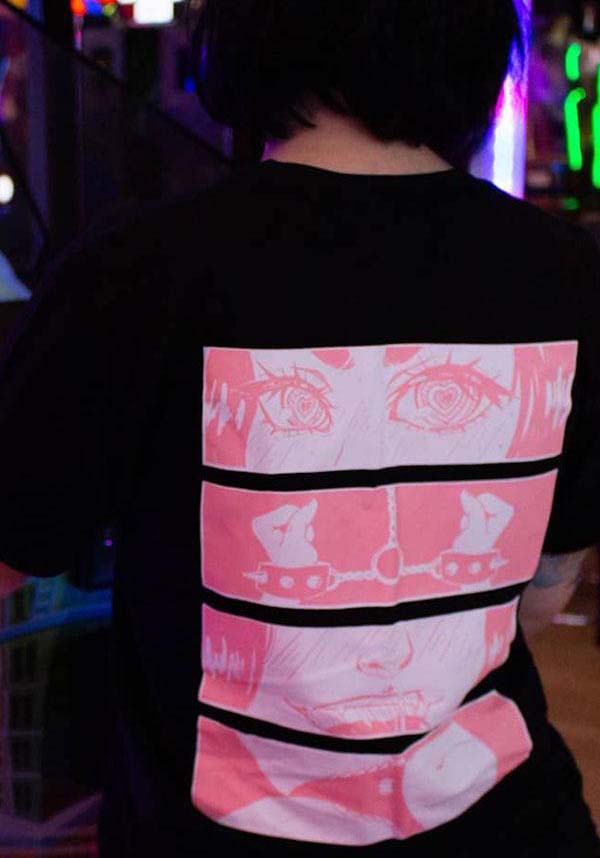 Black Send Lewds Graphic T-Shirt for Casual Wear