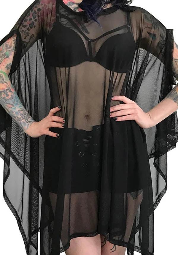 Oversized Mesh Rhiannon Flowing Tunic Top for Summer