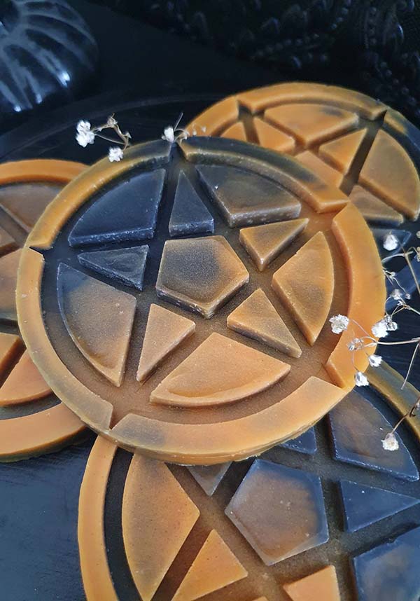 Halloween - Inspired Pentagram Pumpkin Pie Scented Wax Melts