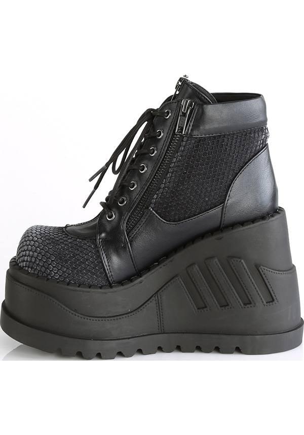 Black STOMP-18 Platform Boots - Preorder Now