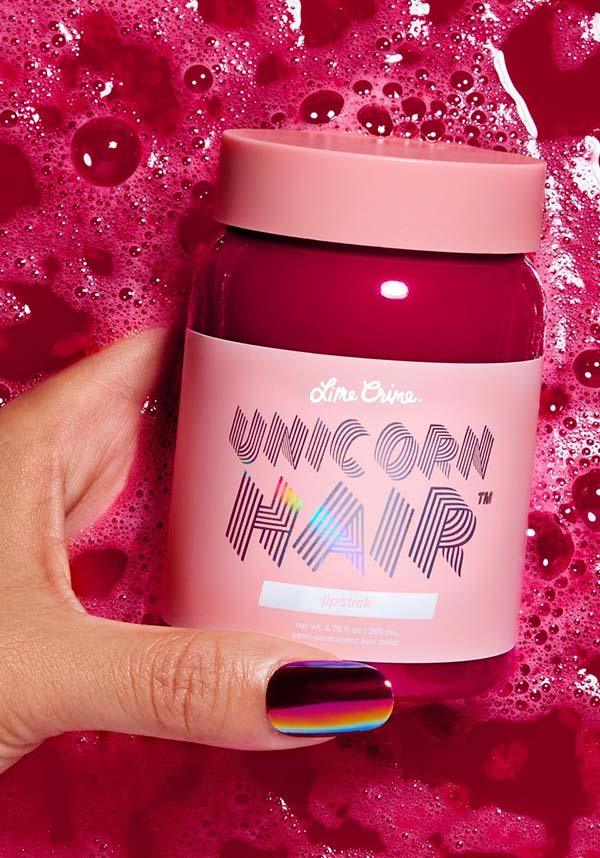 Semi - Permanent Fantasy Lipstick with Unicorn Hair - Inspired Colour