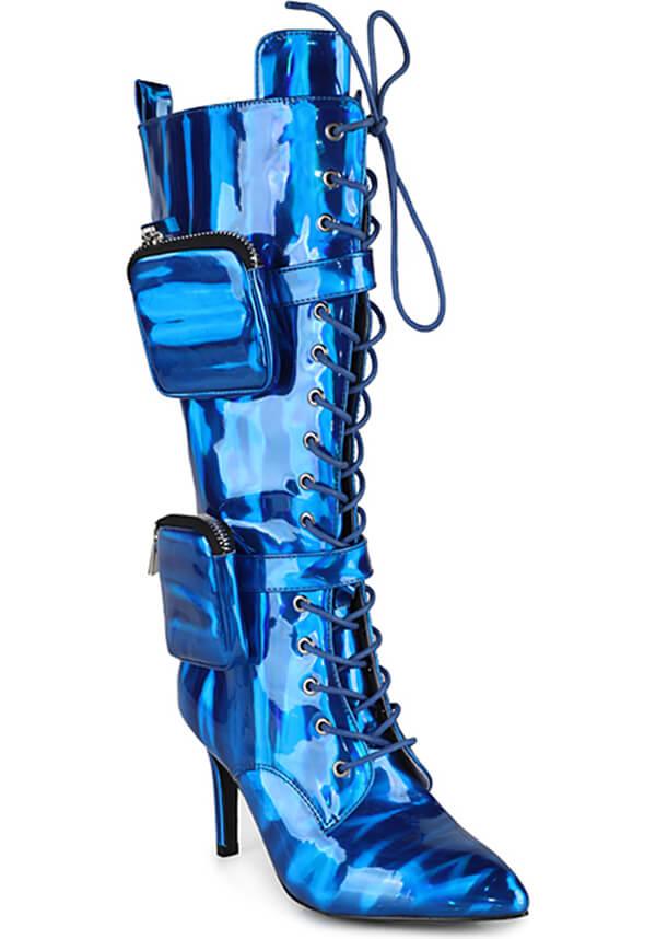 Stylish Blue San Jose Leather Boots - A Fashion Statement