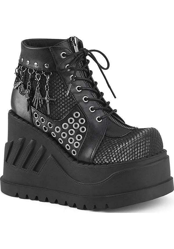 Black STOMP-18 Platform Boots - Preorder Now