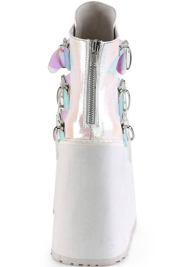 Pearl Iridescent SWING-105 Platform Ankle Boots - Preorder Available
