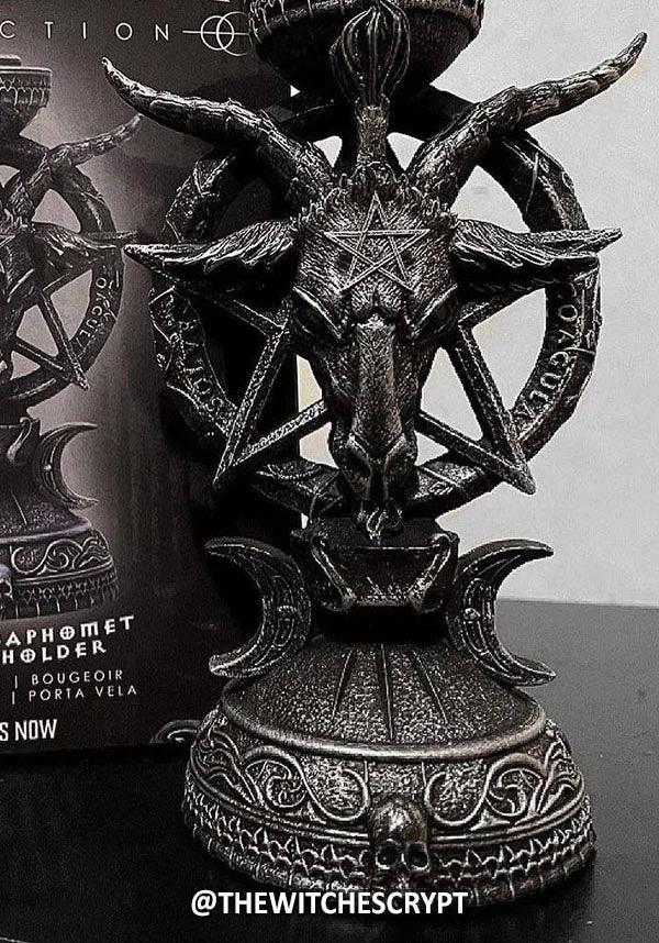 Baphomet Themed Gothic Scented Candlestick Holder - Light of Baphomet Style