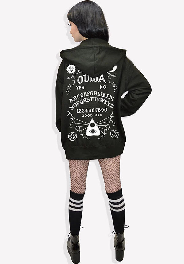 Ouija Board Inspired Ultra - Comfortable Zipped Hoodie