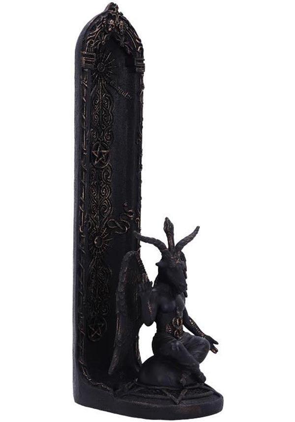 Exquisitely Hand - painted Baphomet's Essence Incense Burner for Gothic Lovers