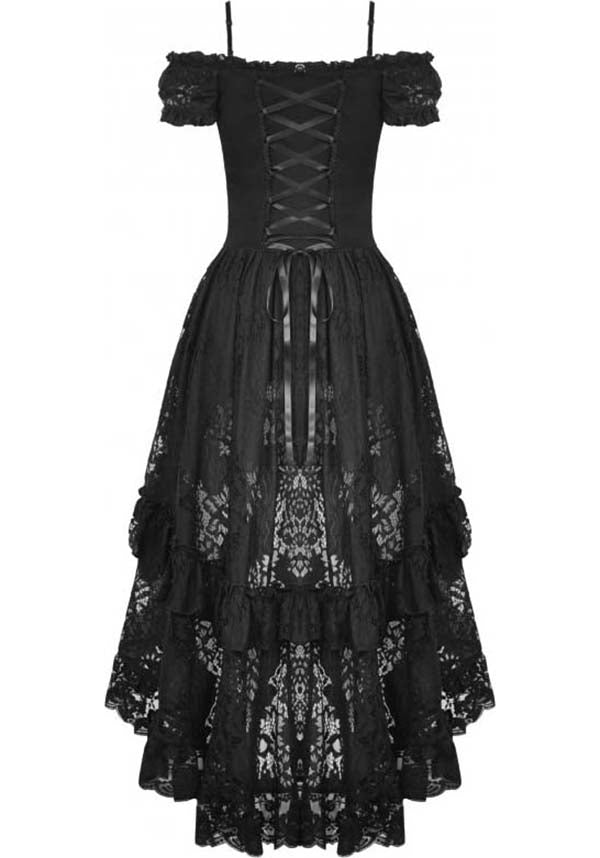 The Enchanting Fae Lace Dovetail Evening Dress