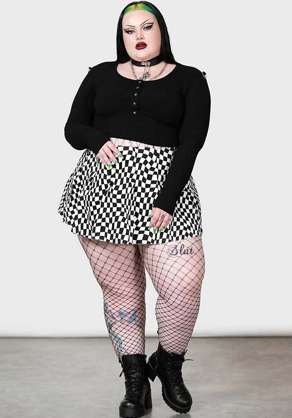 Punk and Wave Style Mini Skirt for Fashion Lovers