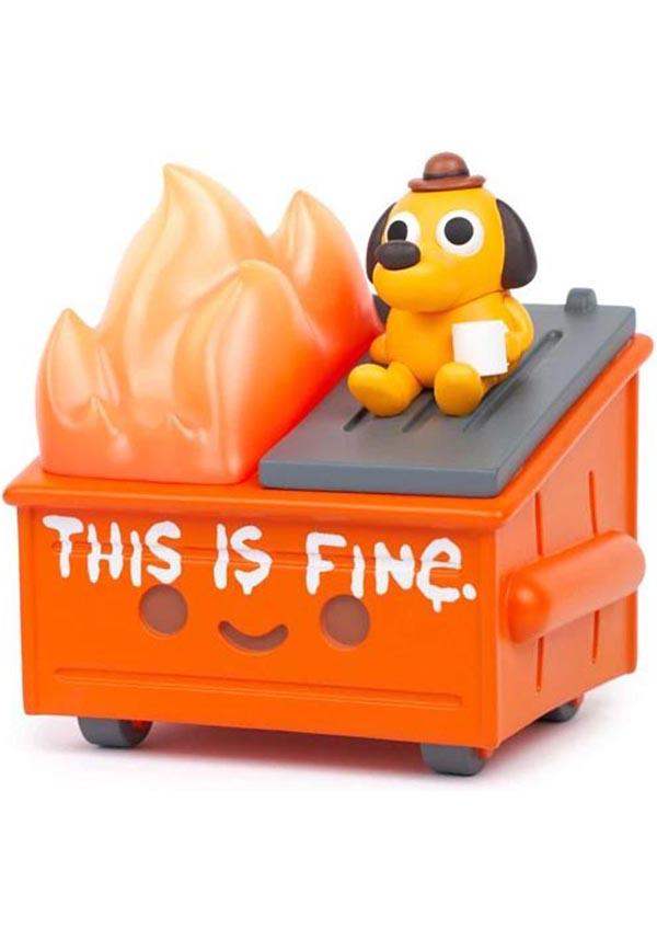 This Is Fine | High - Quality Vinyl Collectible Dumpster Fire Figure