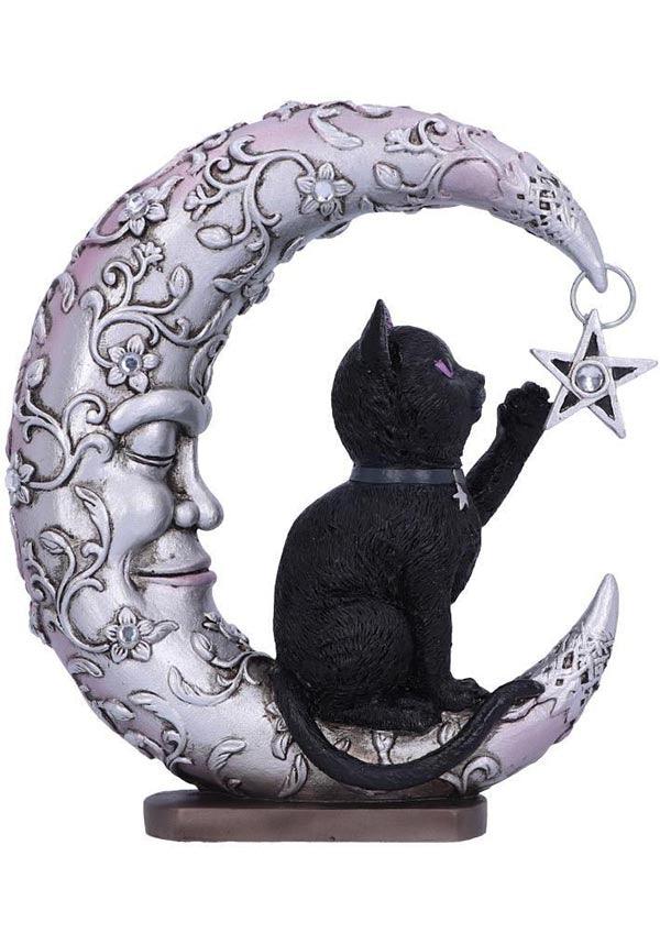 Luna Companion Cat Figurine Ornament - A Fantasy Resin Decor Piece